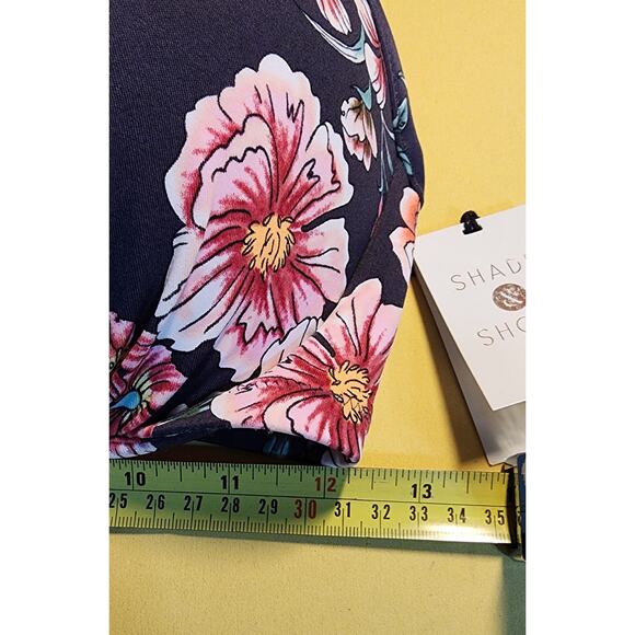 Shade & Shore Light Lift Purple Floral Studded Underwire Bikini Top, 36DD NWT - Picture 4 of 5